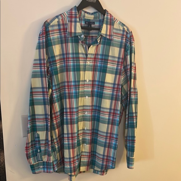 GAP Other - GAP Men's Multicolor Plaid Shirt XL Classic Fit 💙💛🤍💚❤️